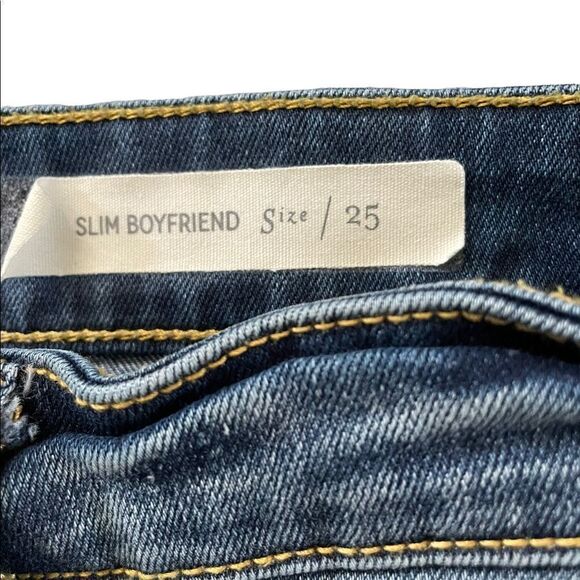 ANTHROPOLOGIE PILCRO Gold Foil Dipped Jeans Size 25 - Picture 7 of 11